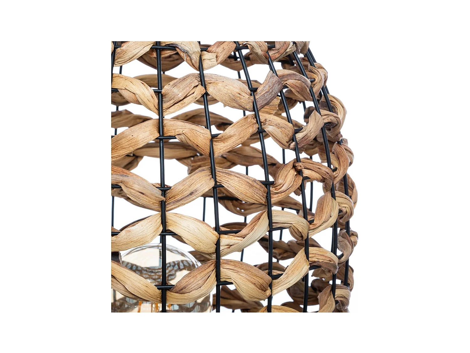 lámpara de mimbre natural 43 x 185 cm