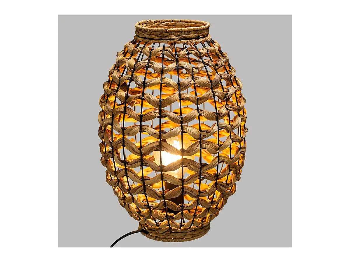 lámpara de mimbre natural 43 x 185 cm