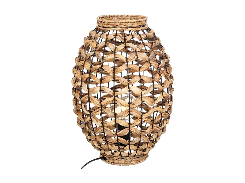 Lampe à poser en Jacinthe naturel H 40 cm