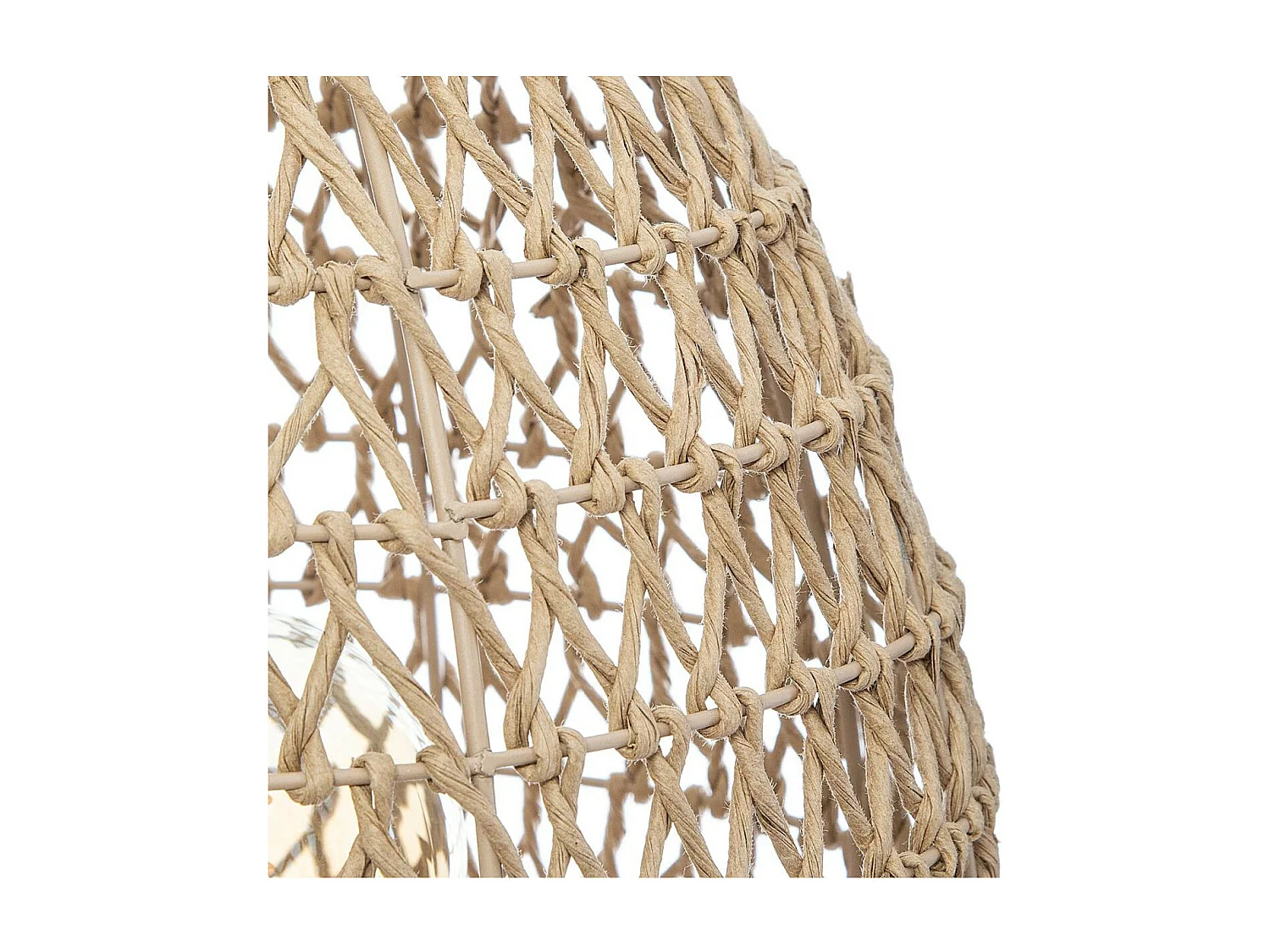 Lampe à poser en métal et papier H 35.5 cm