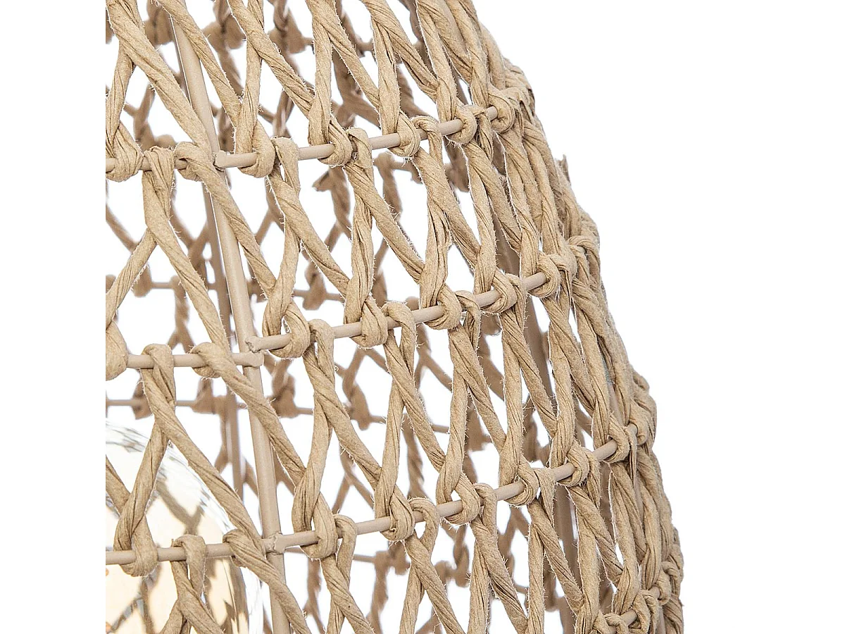 Lampe à poser en métal et papier H 35.5 cm