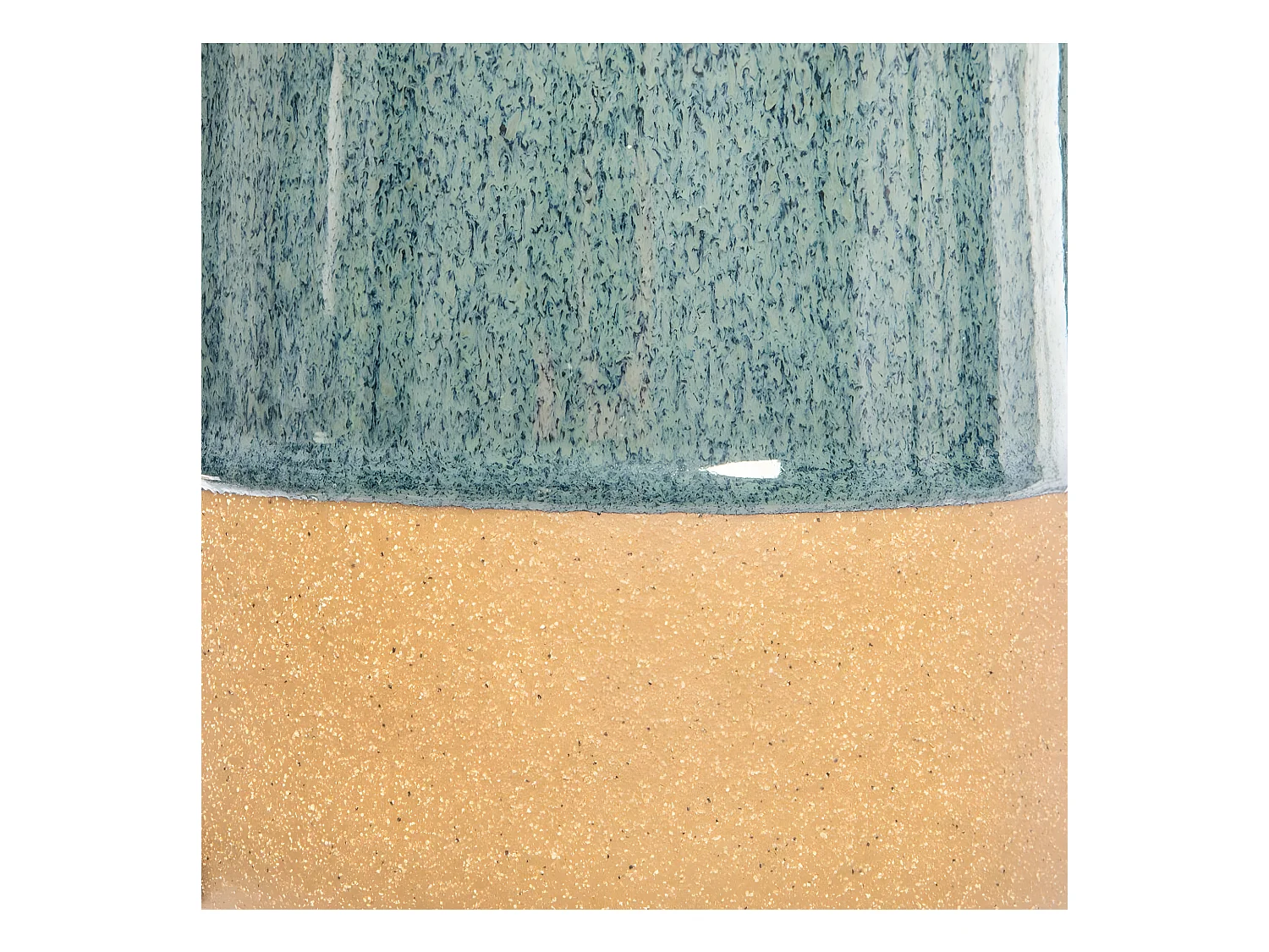 Lampe à poser en céramique bicolore H 43 cm