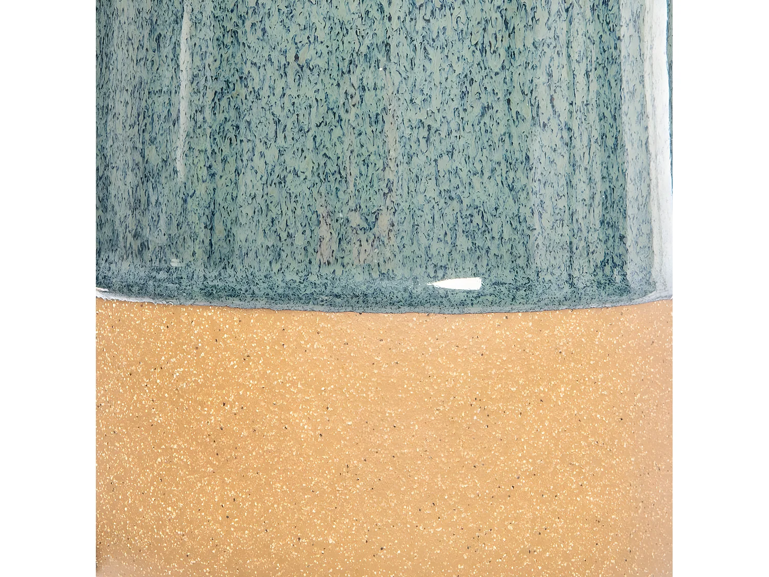 Lampe à poser en céramique bicolore H 43 cm