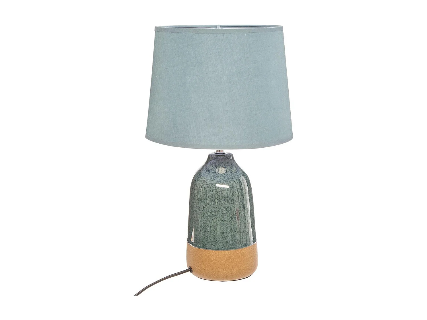 Lampe à poser en céramique bicolore H 43 cm