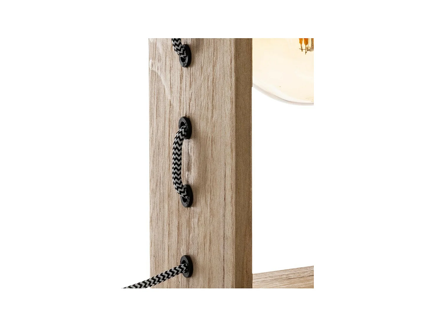 Lampe design et originale en Bois H 28 cm