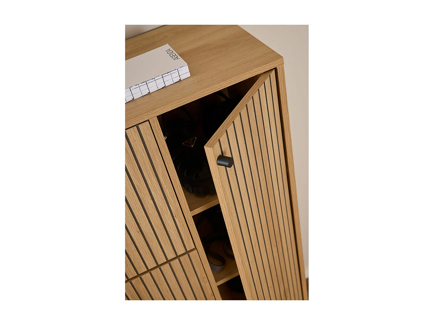 Albany meuble à chaussures 3 tiroirs 3 étagères nature.