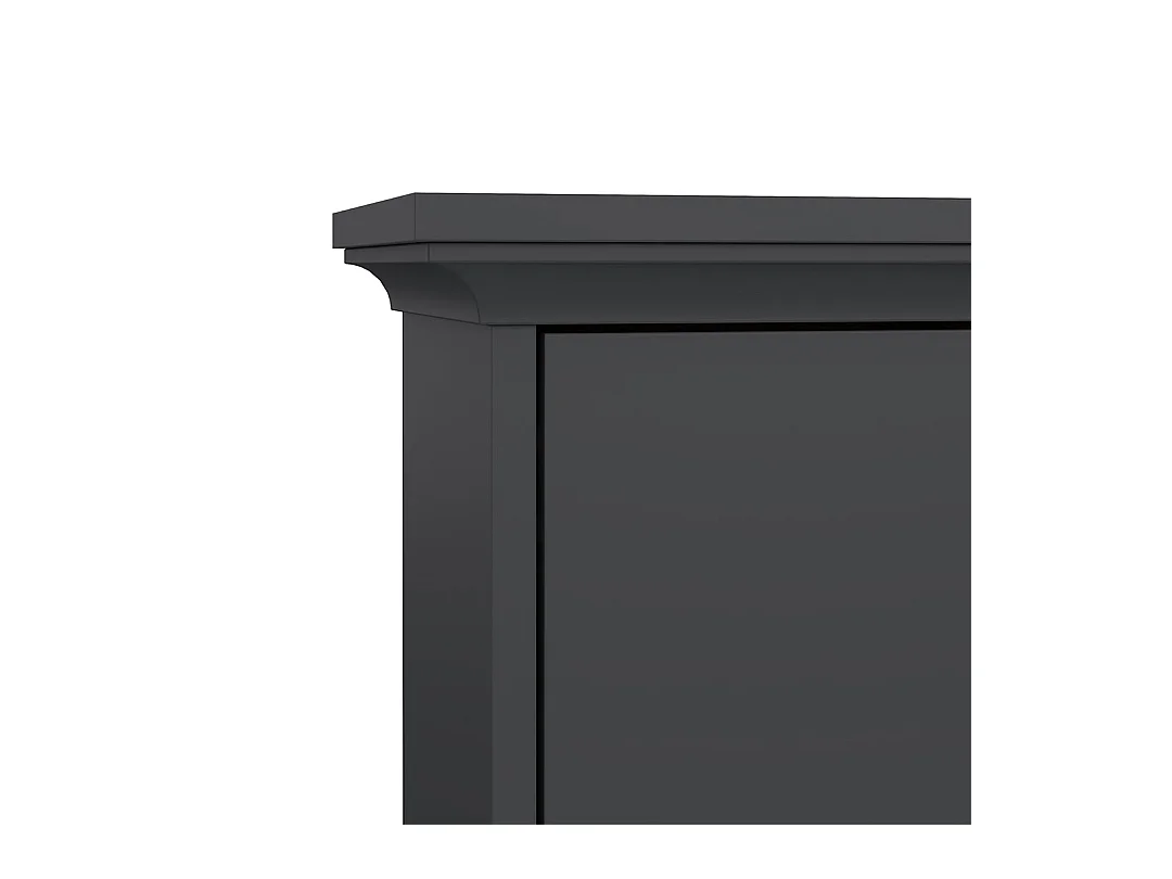 Venedig meuble à chaussures avec 3 portes battantes gris mat.