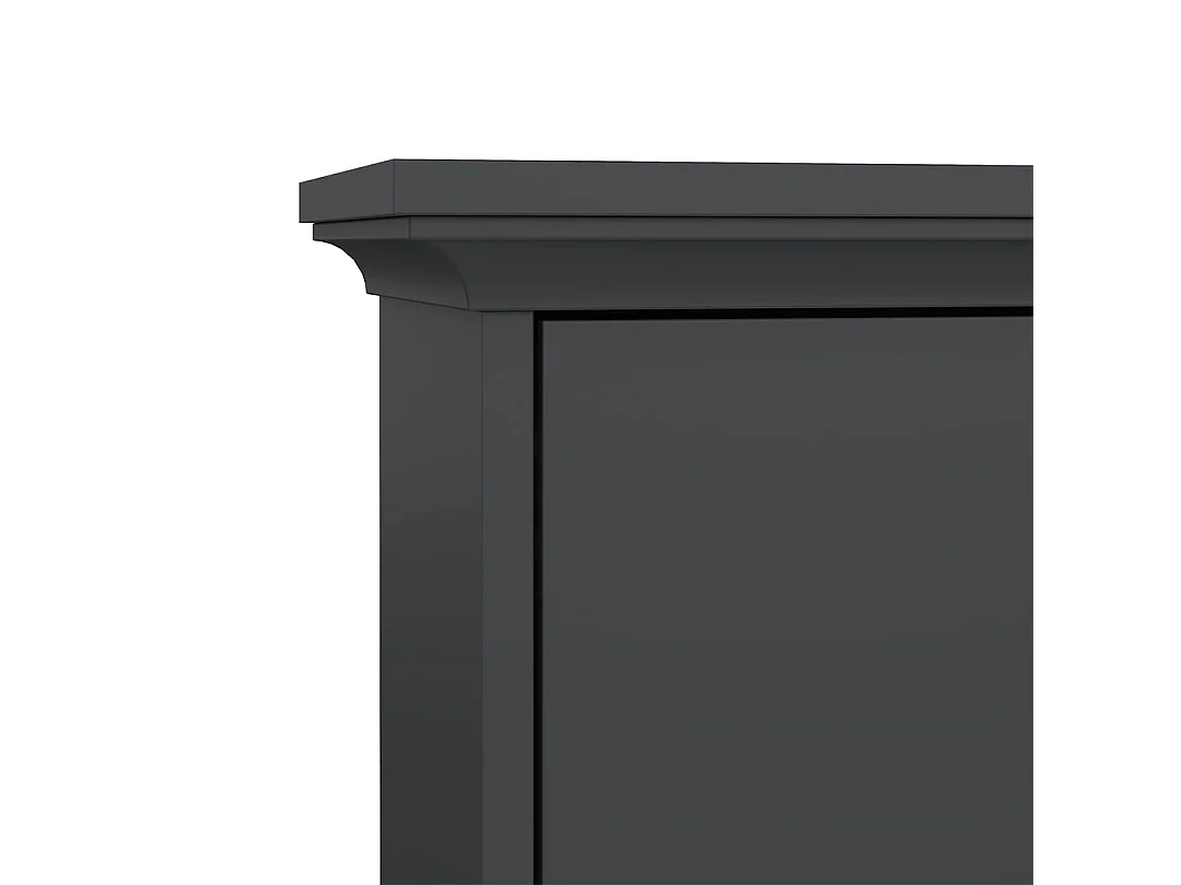 Venedig schoenenkast met 3 klepdeuren mat grijs.