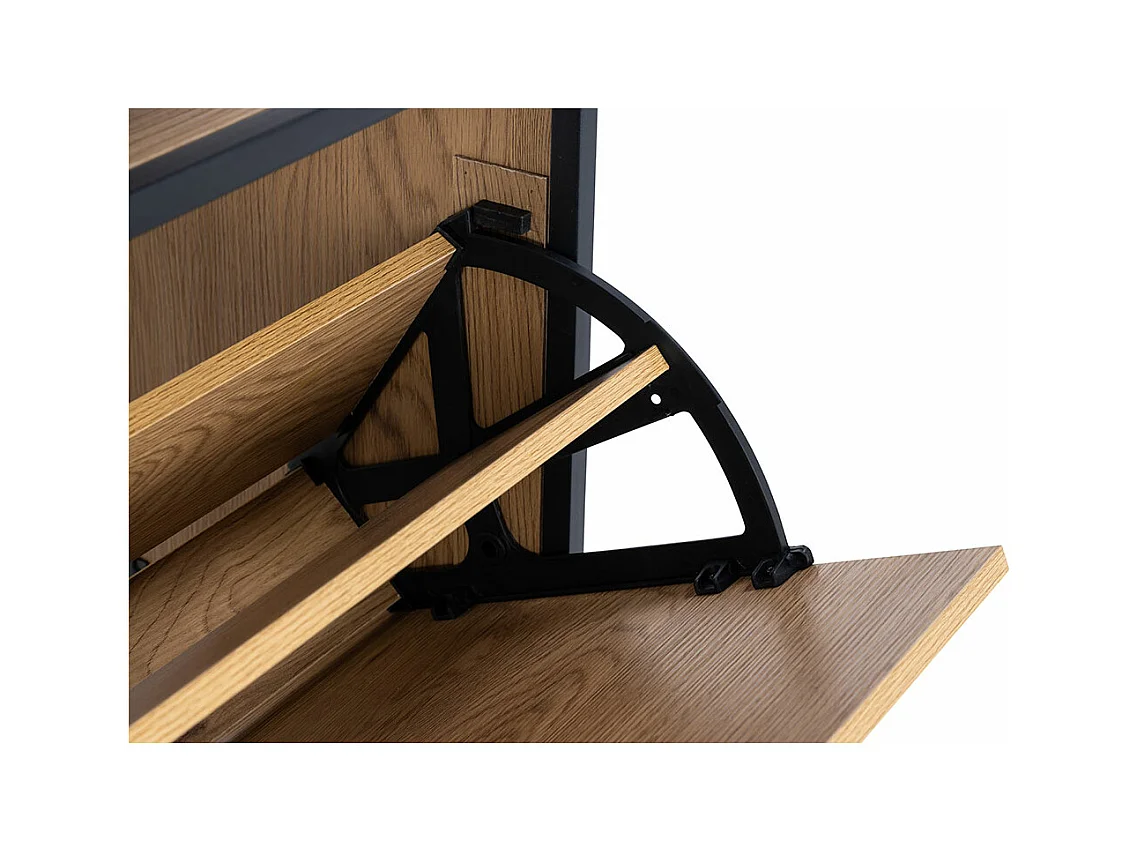 Seaford meuble à chaussures 3 tiroirs noires.