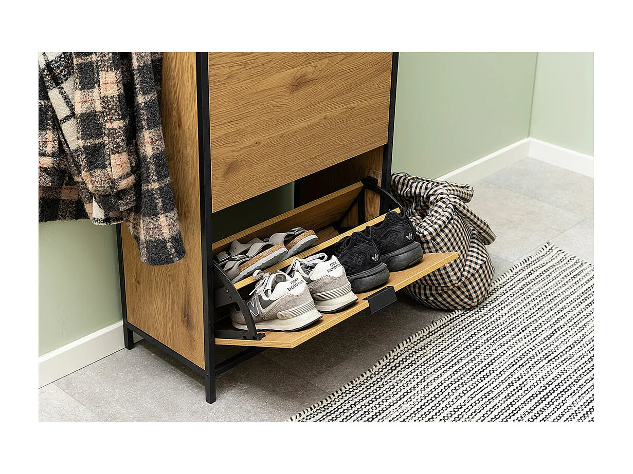 Sea schoenenkast 3 lades zwart.