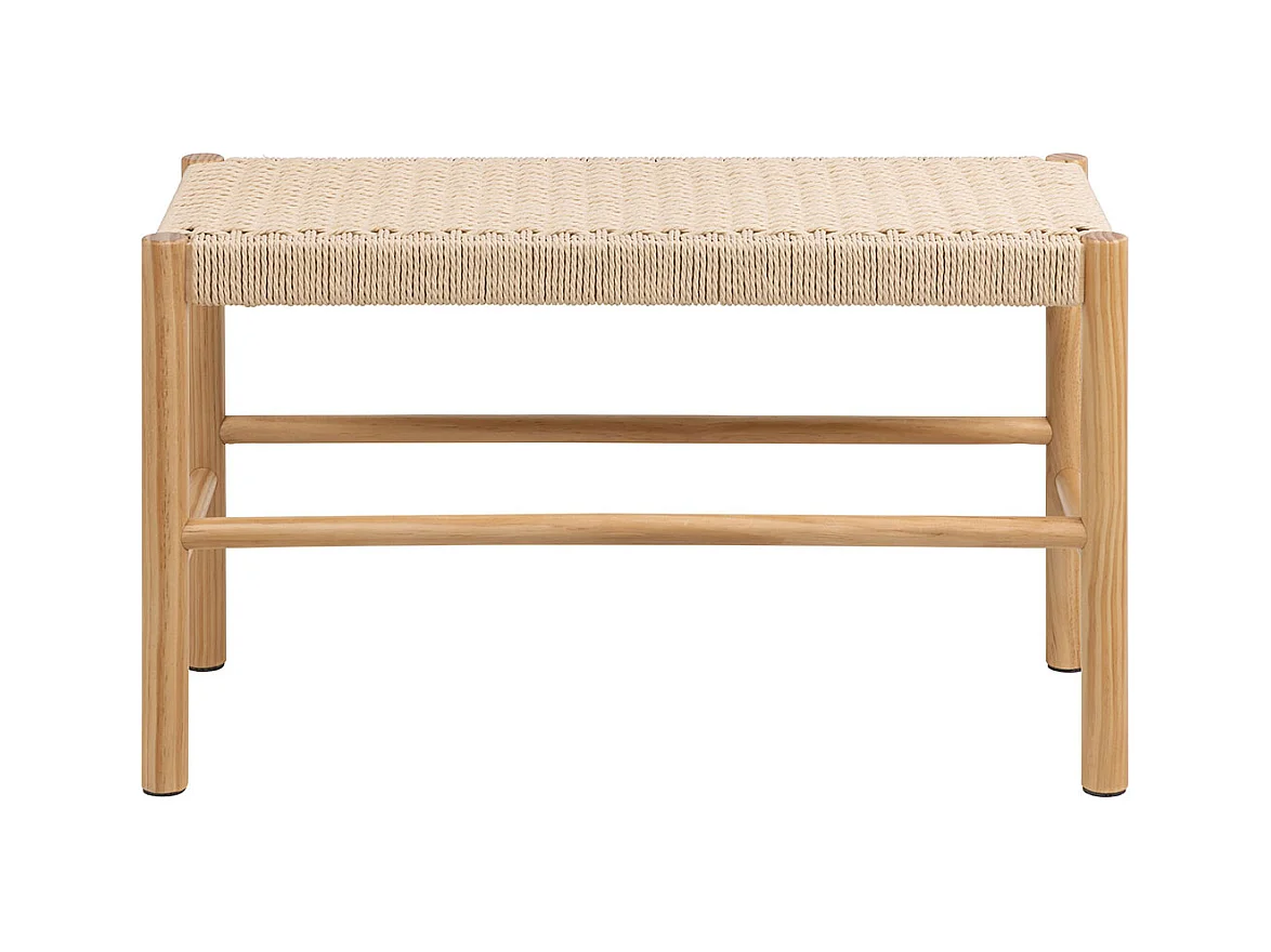 Banco Alvin madera color blanco.