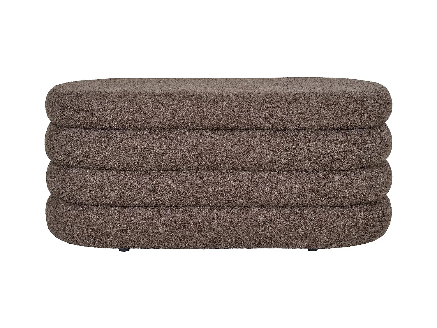 Banco de almacenamiento de tela marrón DARTFORD