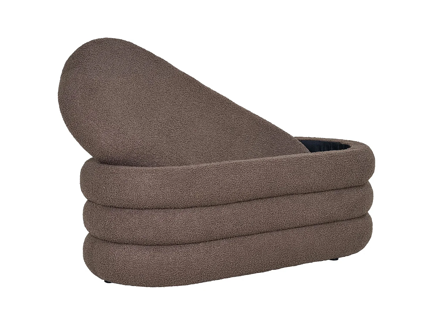 Banco de almacenamiento de tela marrón DARTFORD