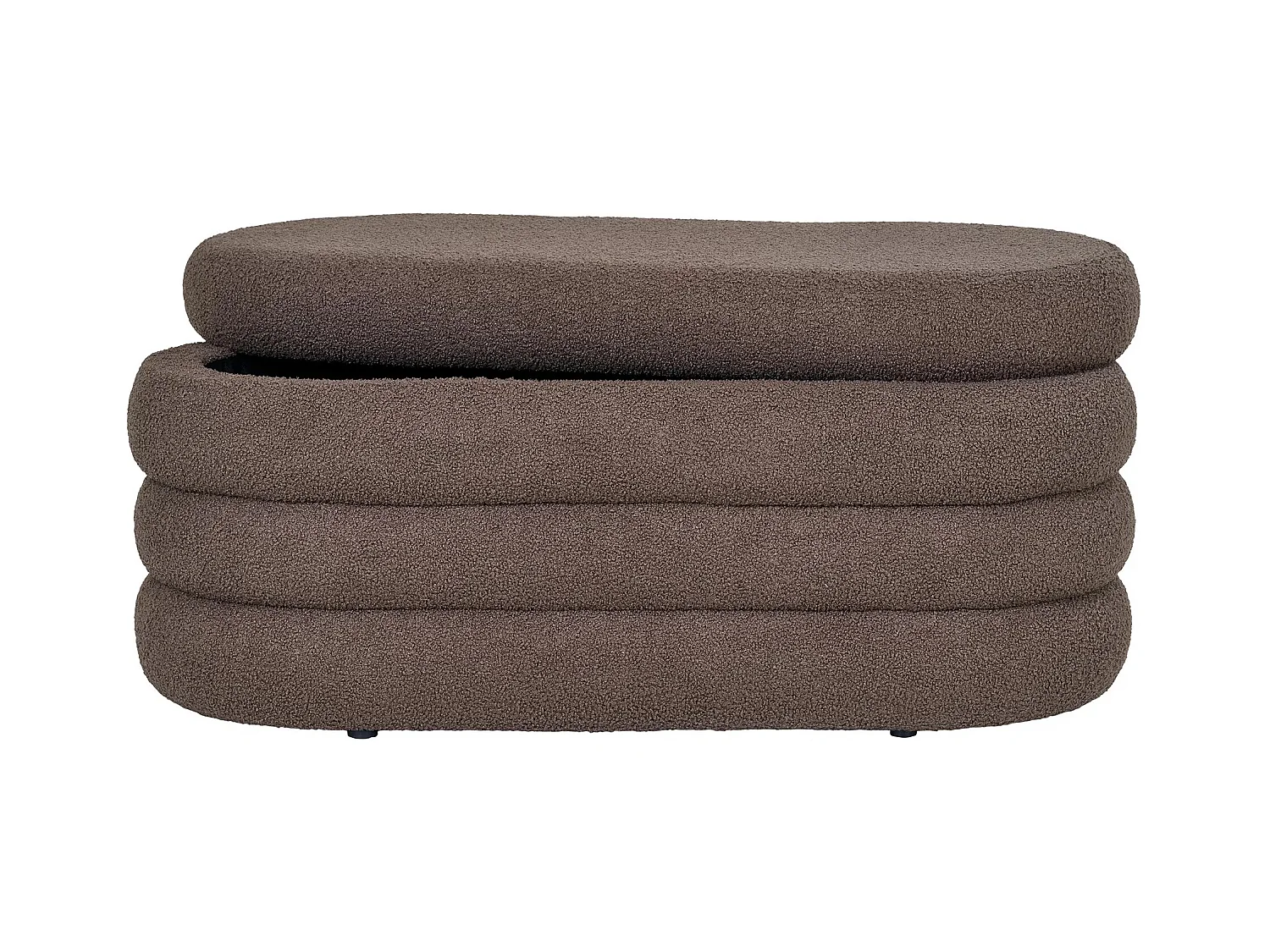 Banco de almacenamiento de tela marrón DARTFORD