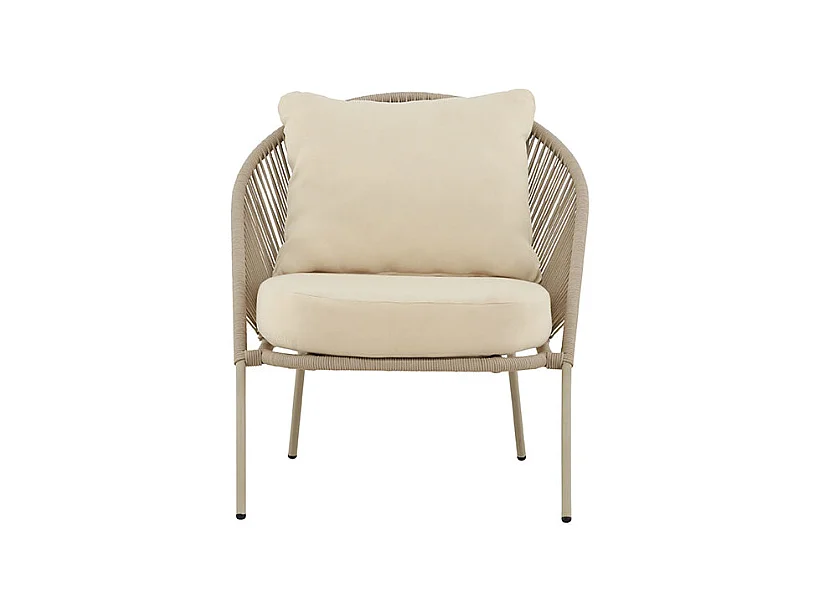 Lindosfauteuil lounge beige.