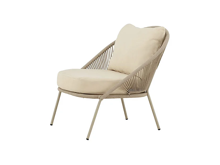 Lindosfauteuil lounge beige.
