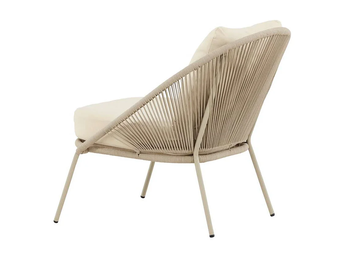 Lindosfauteuil lounge beige.