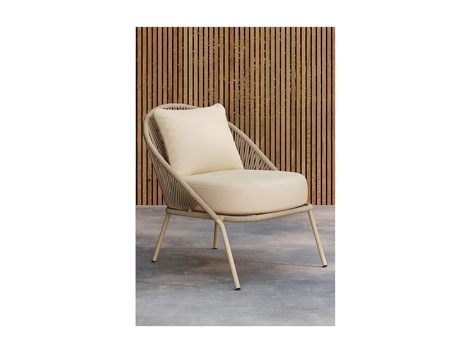 Lindos Loungesessel beige.