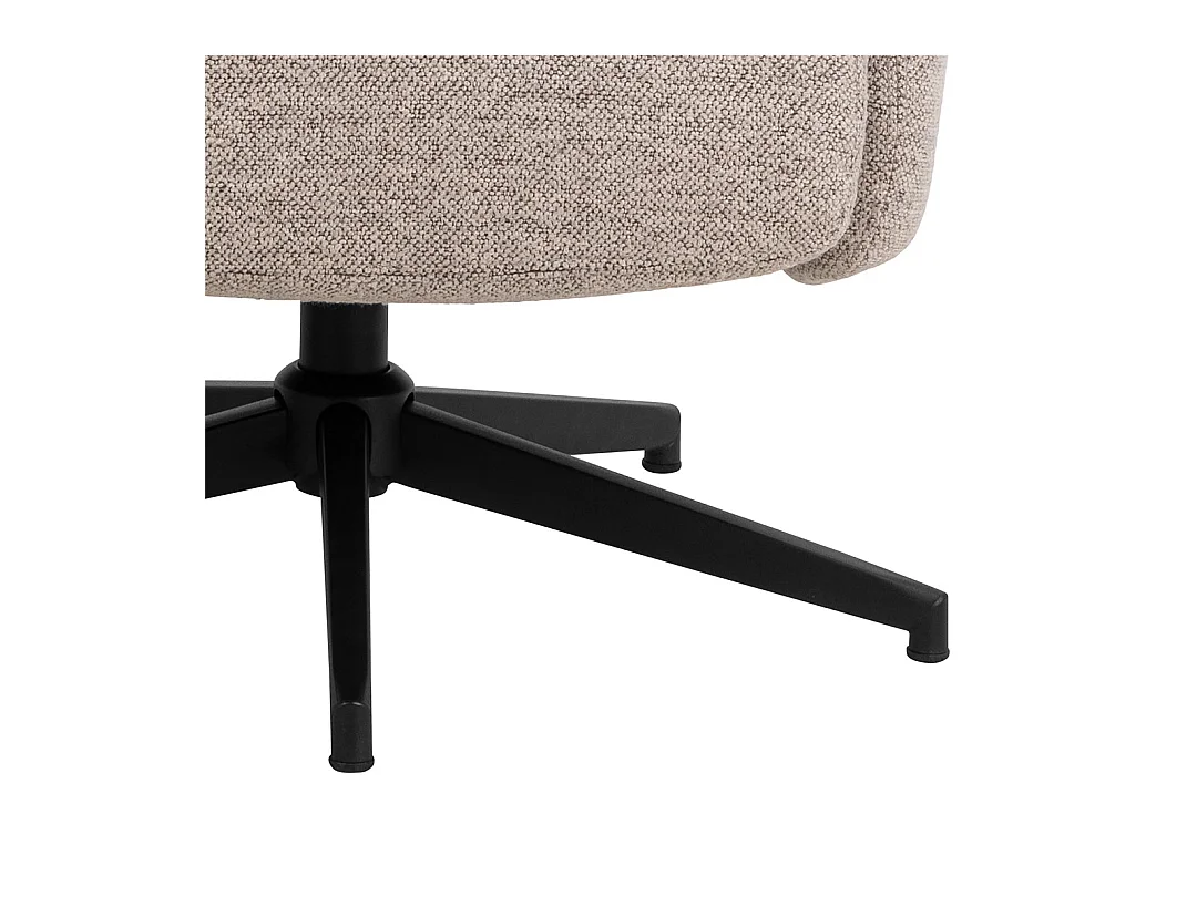 London fauteuil fauteuil inclinable avec repose-pieds bouclé beige.