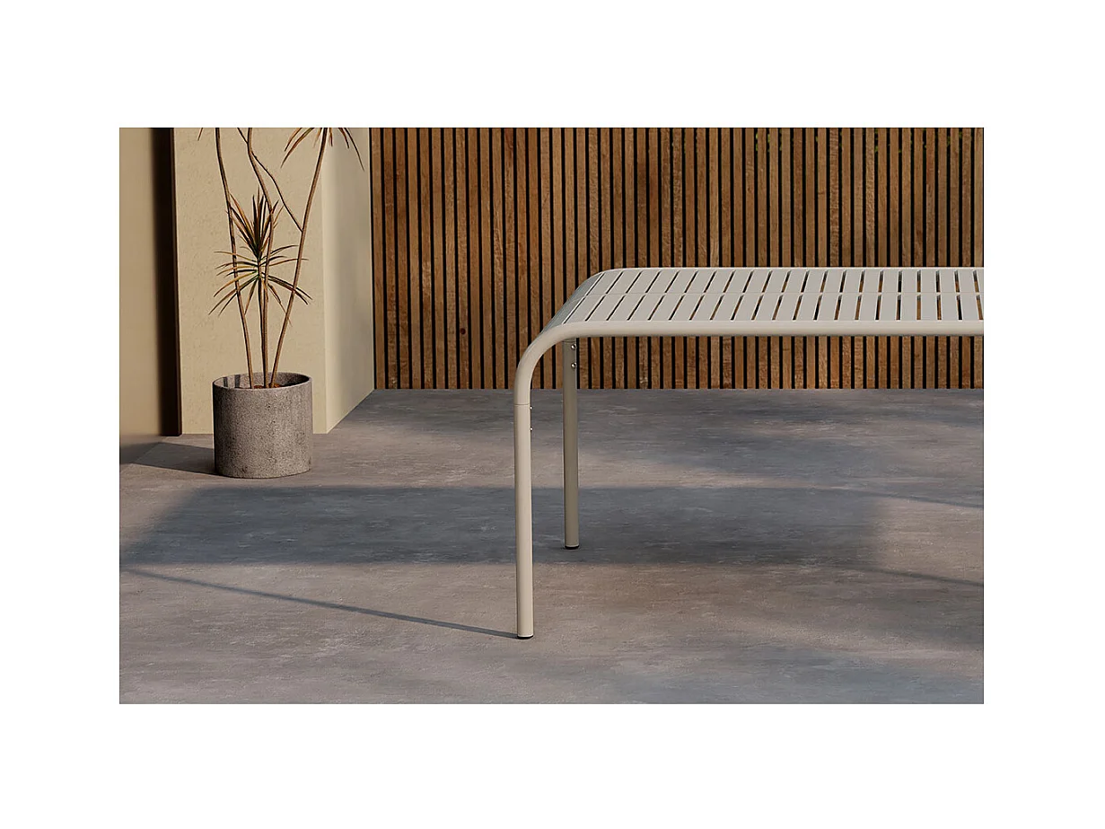 Table de Jardin Design "Borneo" 200cm Beige