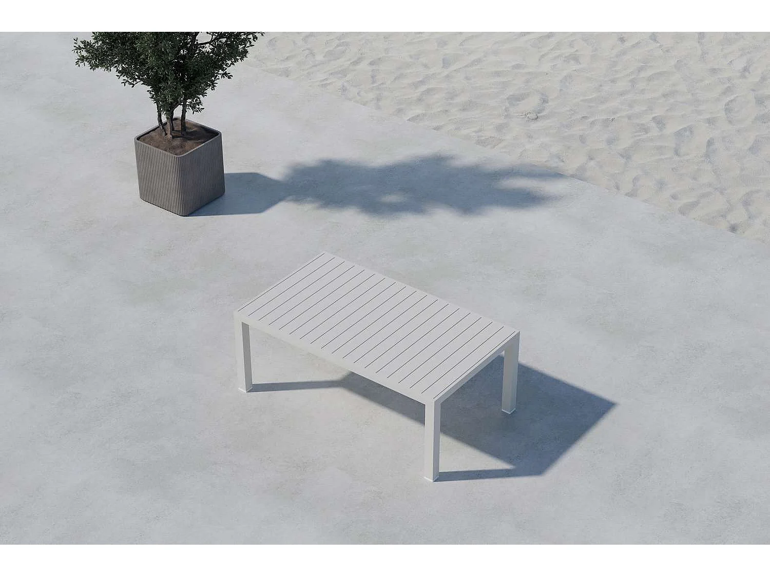 Tavolino da caffè Copacabana beige.