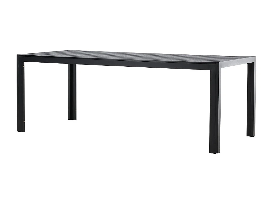 Table de Jardin "Mirko" 205cm Noir