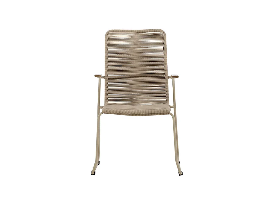 Chaise de Jardin Empilable "Corde" 93cm Beige