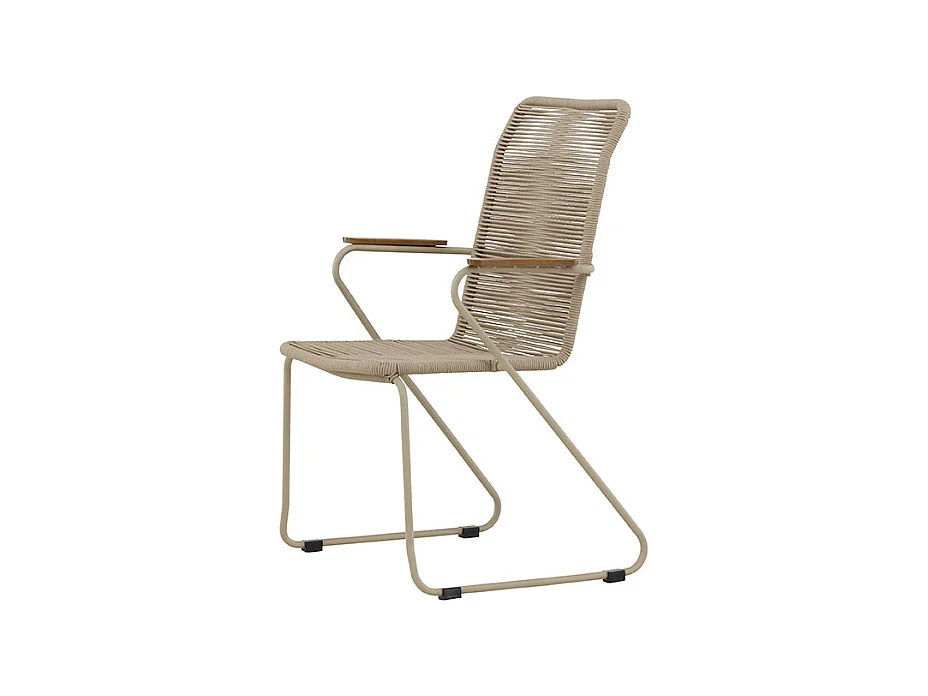 Chaise de Jardin Empilable "Corde" 93cm Beige