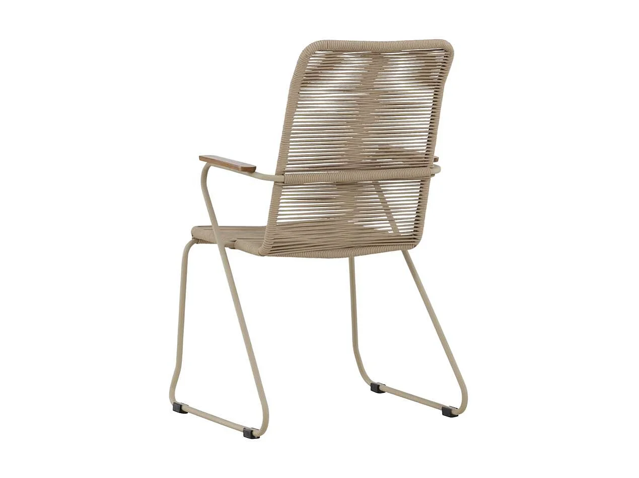 Bois Gartenstuhl beige.