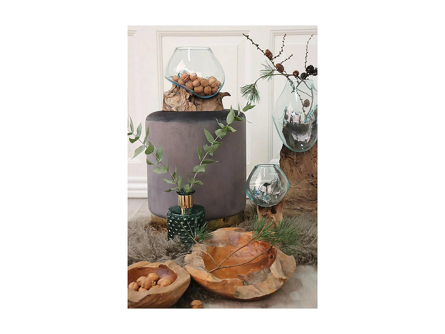 San Marino goutte d'eau h15-20 cm teck.