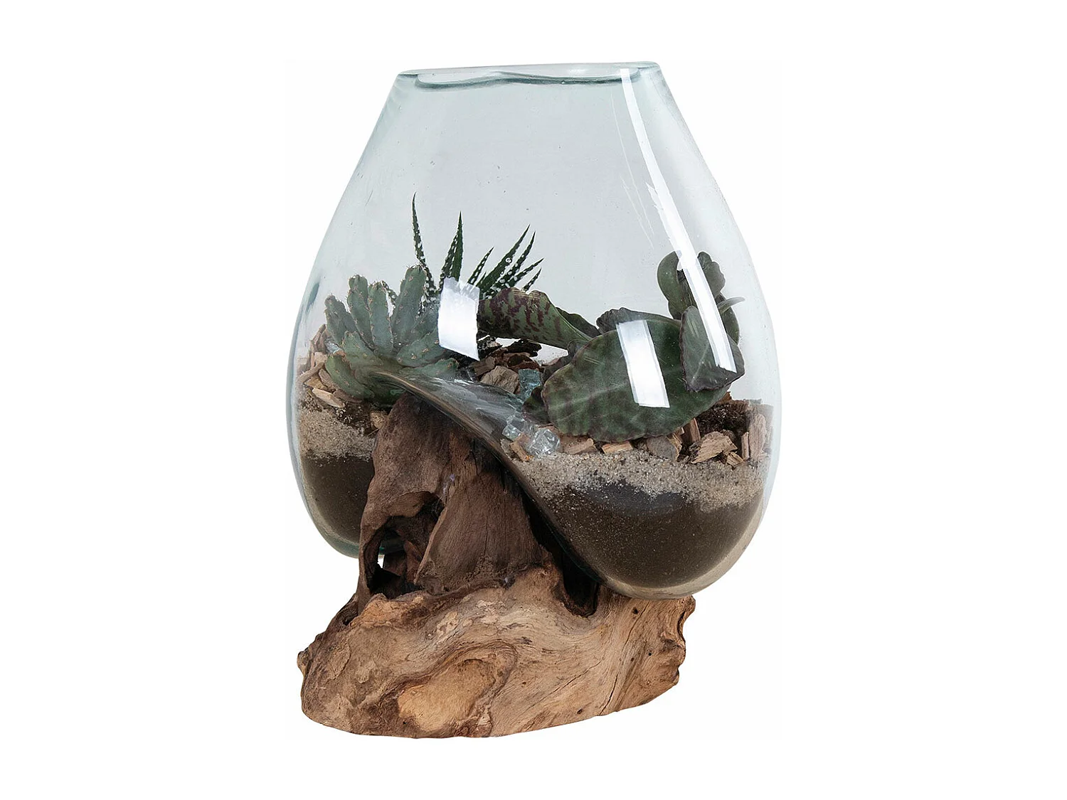 San Marino Waterdrop H15-20 cm Teak.