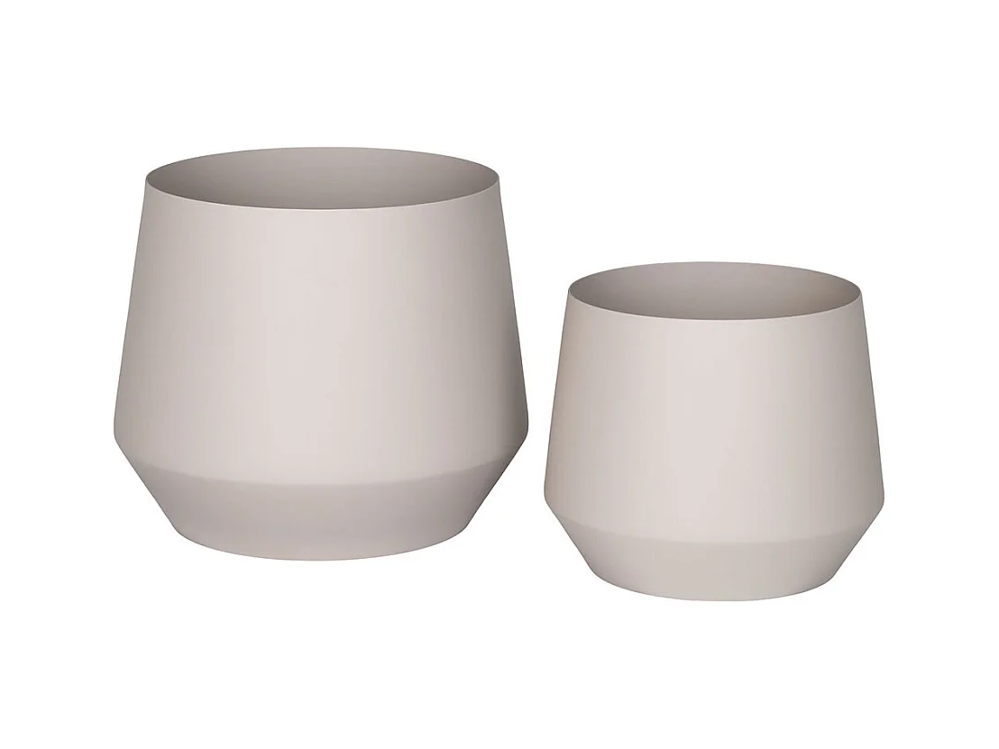 Trofa Blumentopf Set von 2 sandfarben.