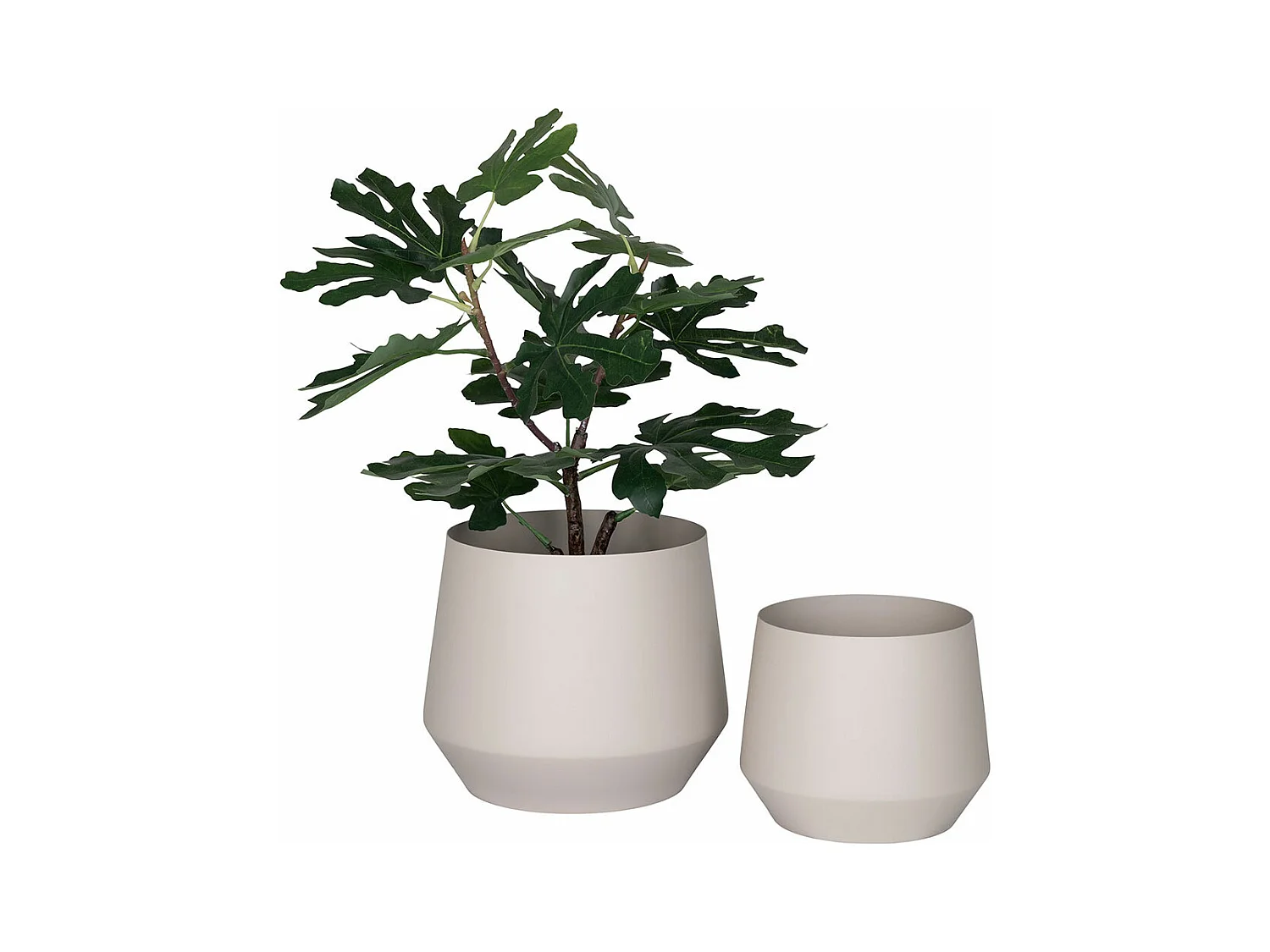 Trofa Blumentopf Set von 2 sandfarben.