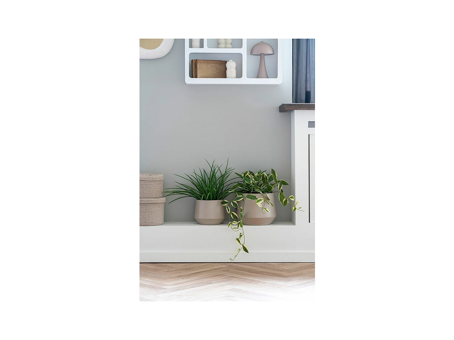 Trofa Blumentopf Set von 2 sandfarben.