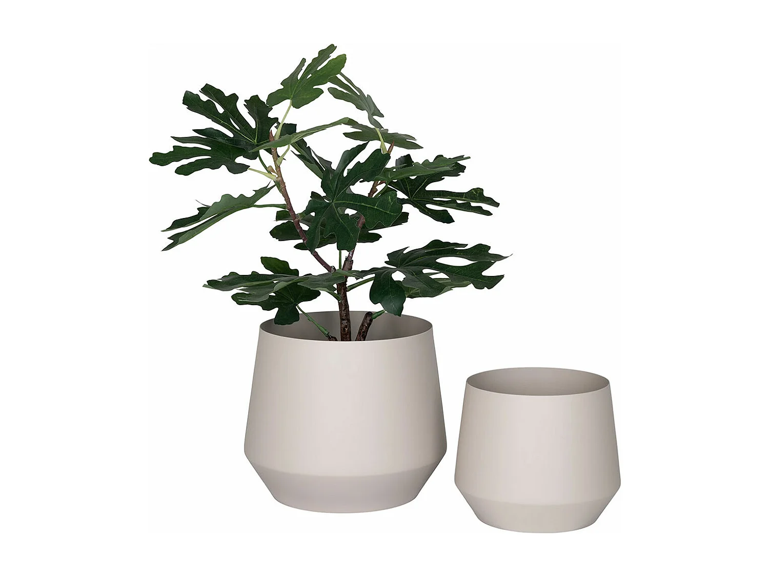 Trofa pot de fleurs set de 2 sable.