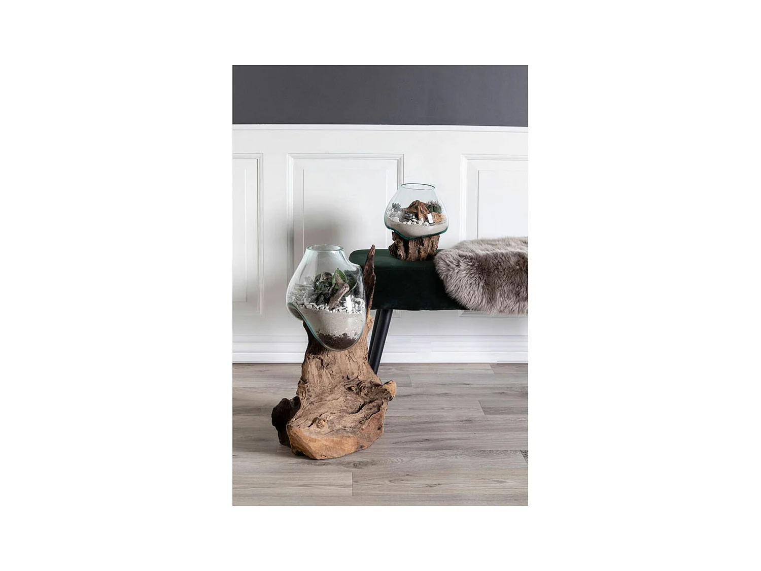 San Marino goutte d'eau h50 cm teck.