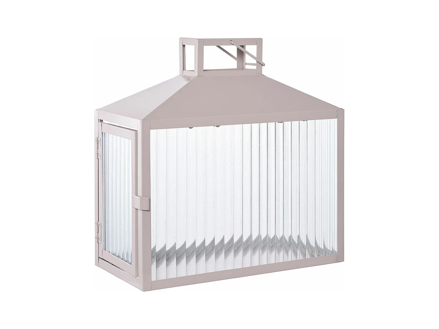 Lucca Laterne beige, grau.