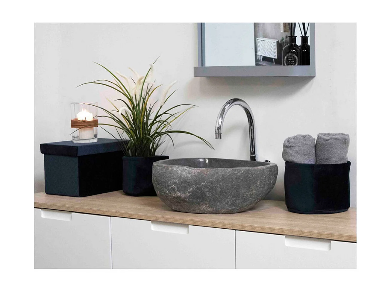 Donau vasque riverstone naturel.