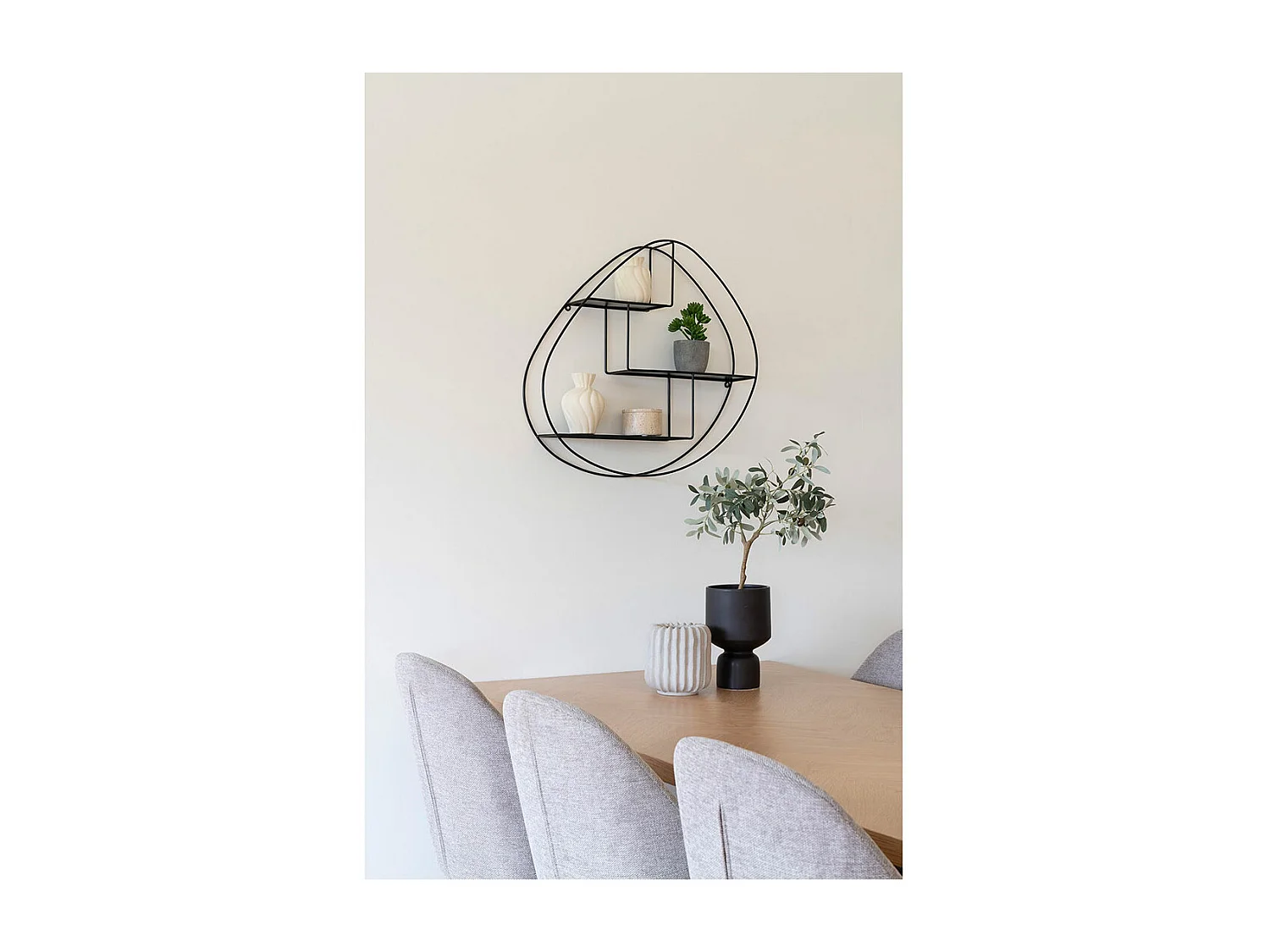 Évora Vase Set von 2 weiß.