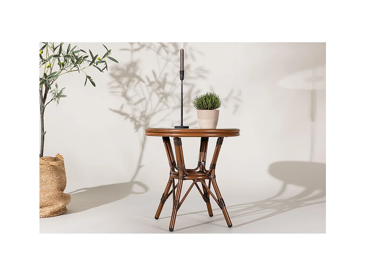 Table d'Appoint de Jardin "Sagres" 60cm Marron