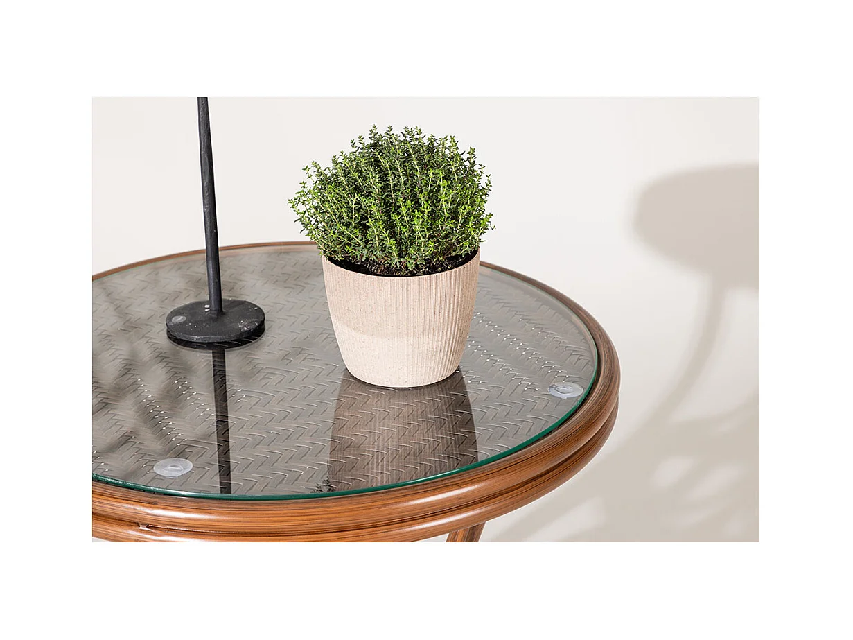 Table d'Appoint de Jardin "Sagres" 60cm Marron