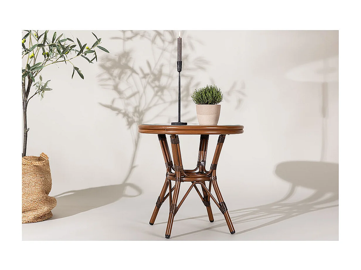 Table d'Appoint de Jardin "Sagres" 60cm Marron