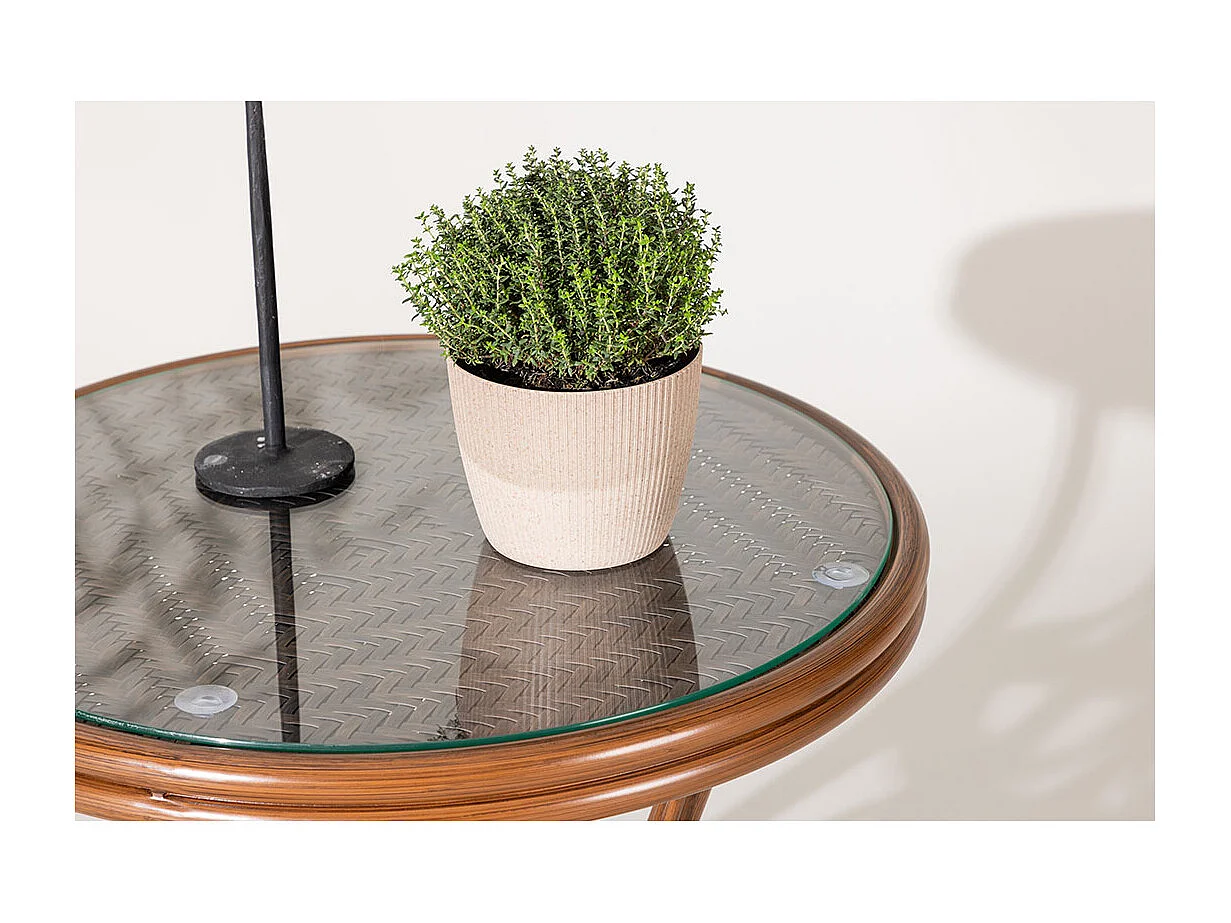 Table d'Appoint de Jardin "Sagres" 60cm Marron