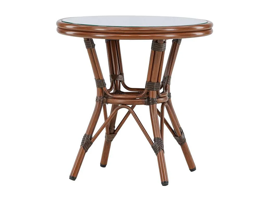 Sagres Cafétisch Ø60cm braun.