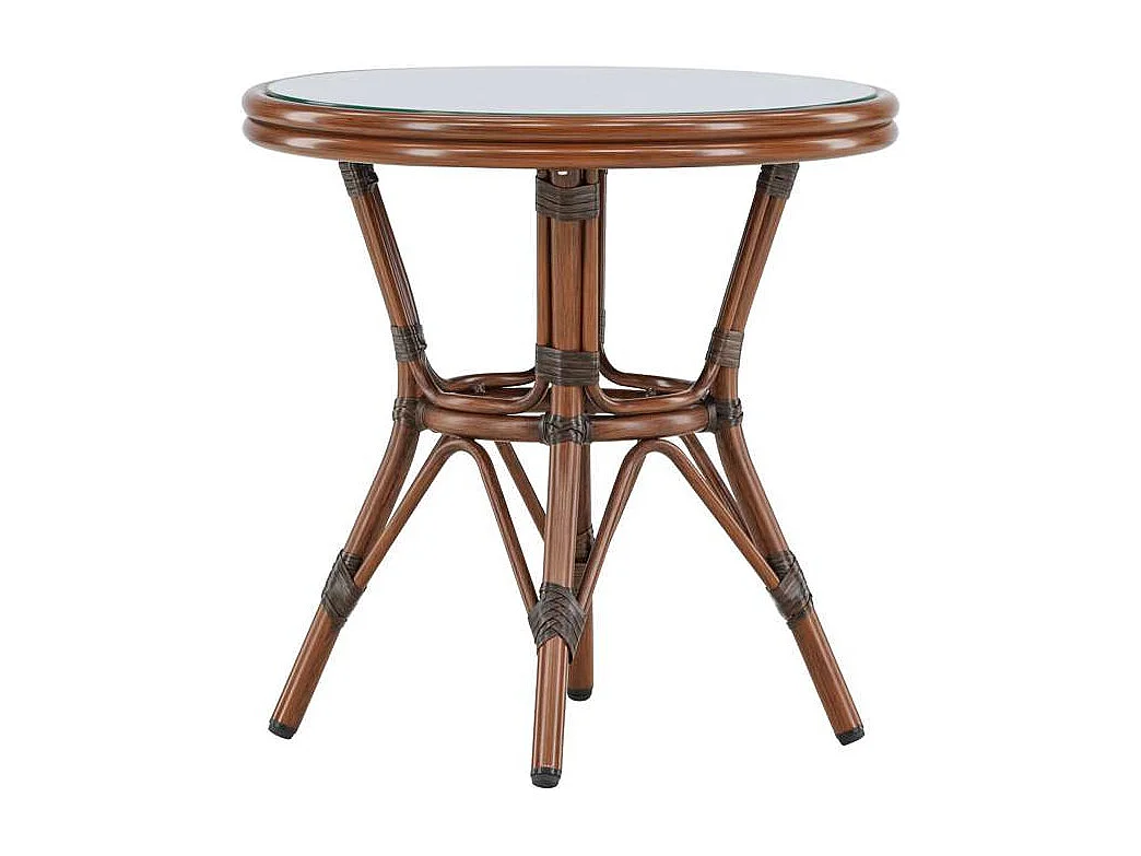 Sagres Cafétisch Ø60cm braun.