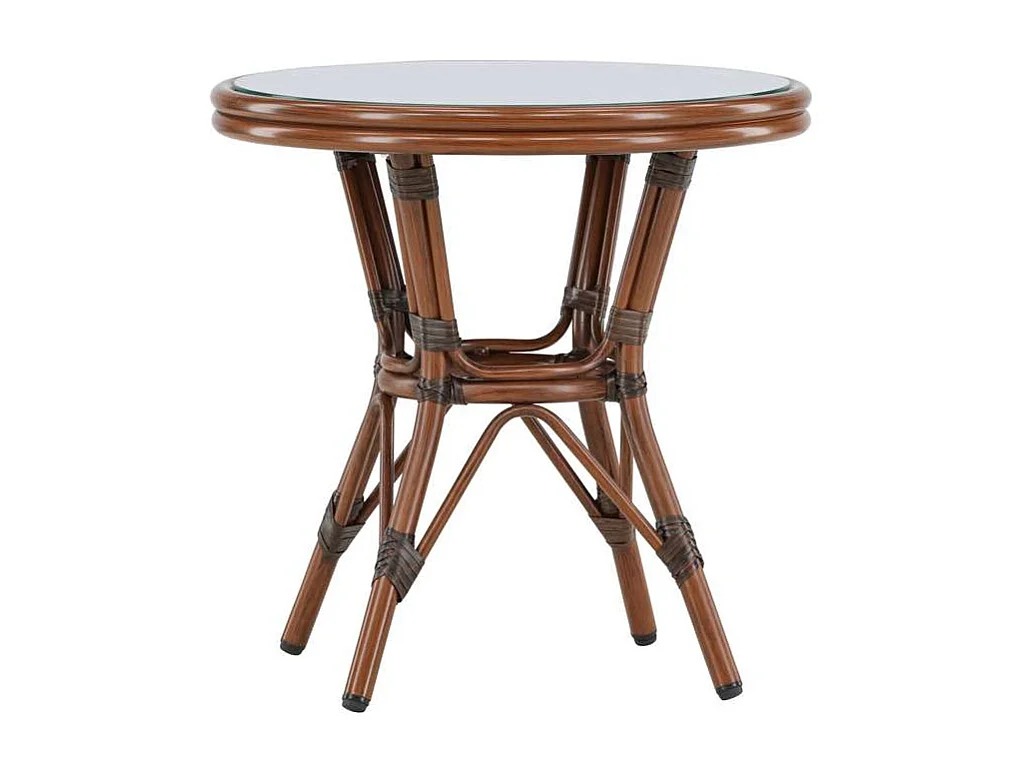 Sagres Cafétisch Ø60cm braun.