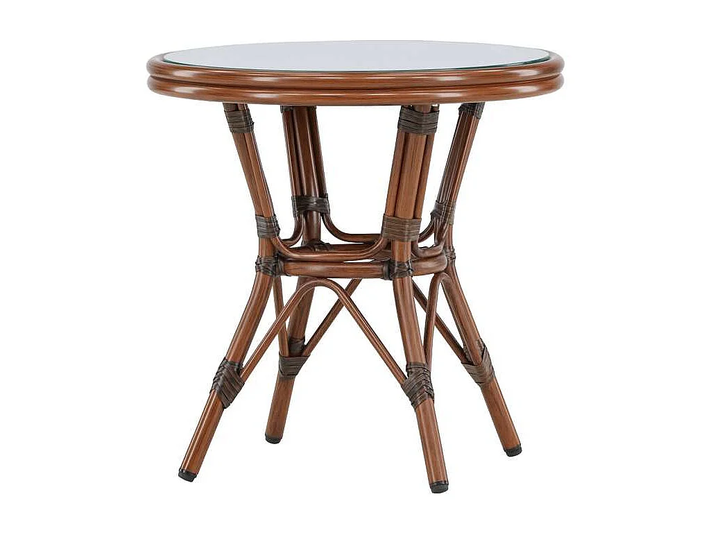 Sagres Cafétisch Ø60cm braun.