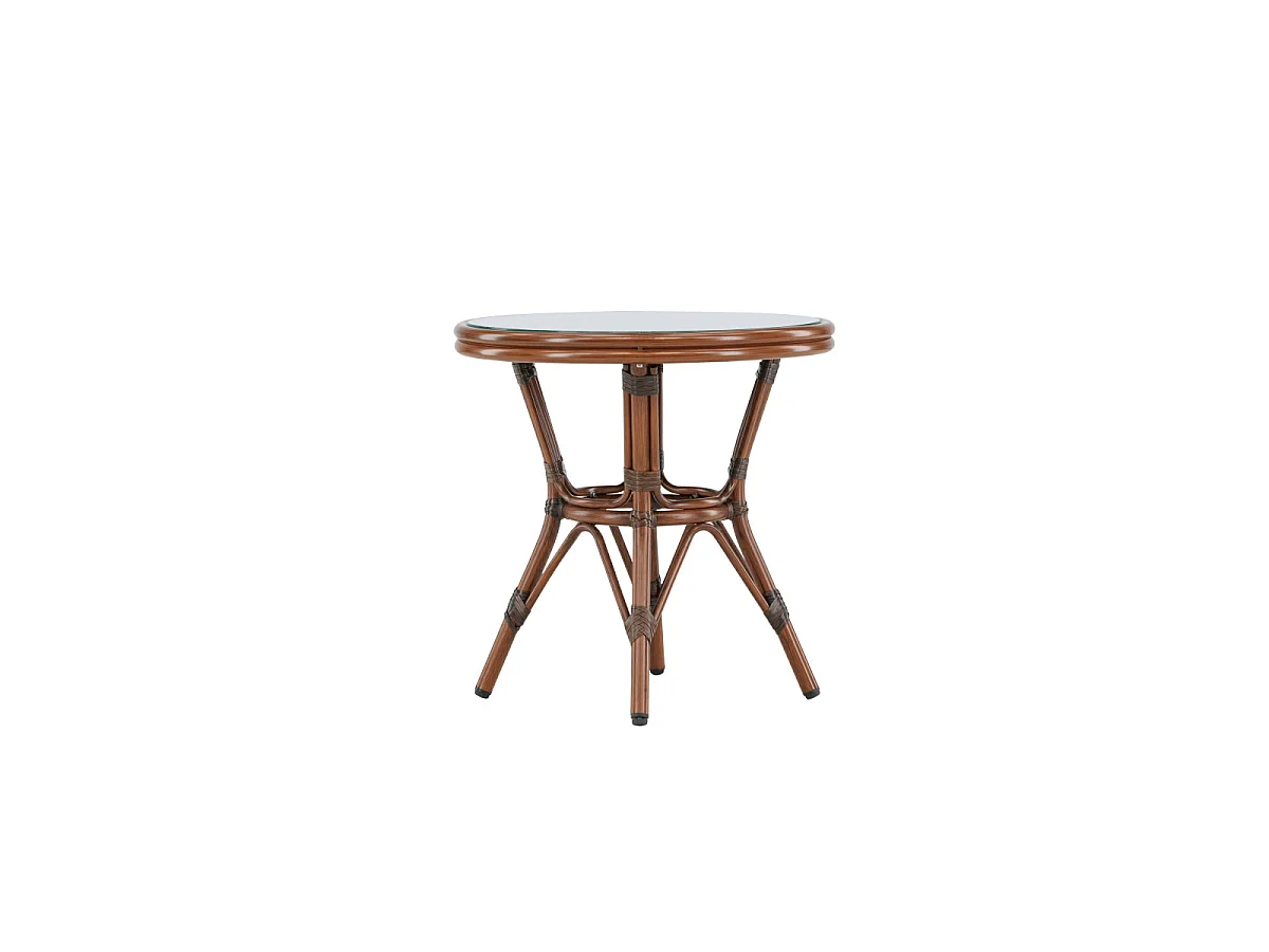 Sagres Cafétisch Ø60cm braun.