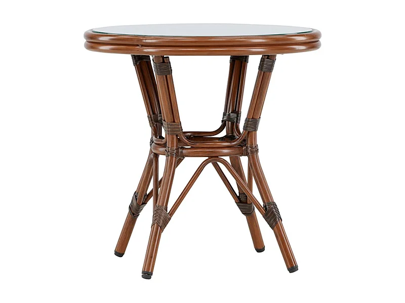 Sagres café tafel Ø60cm bruin.