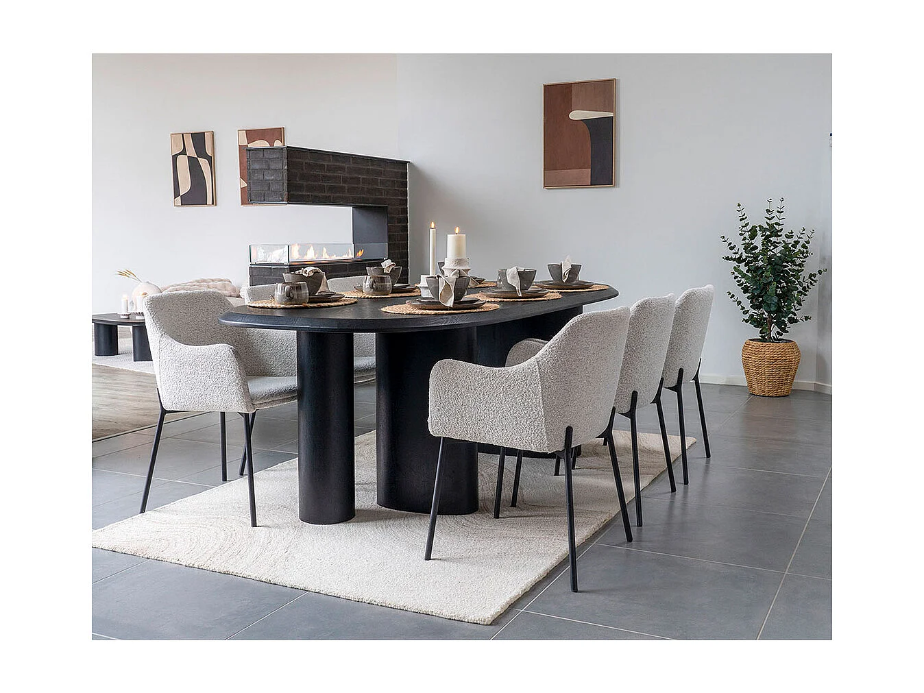 Surat tapis fait main, 160x230cm brun, blanc cassé.